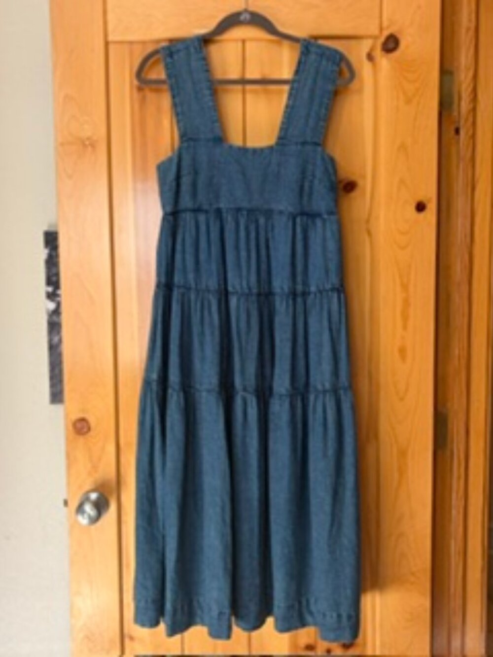 Anthropologie Denim Tencel Long Dress